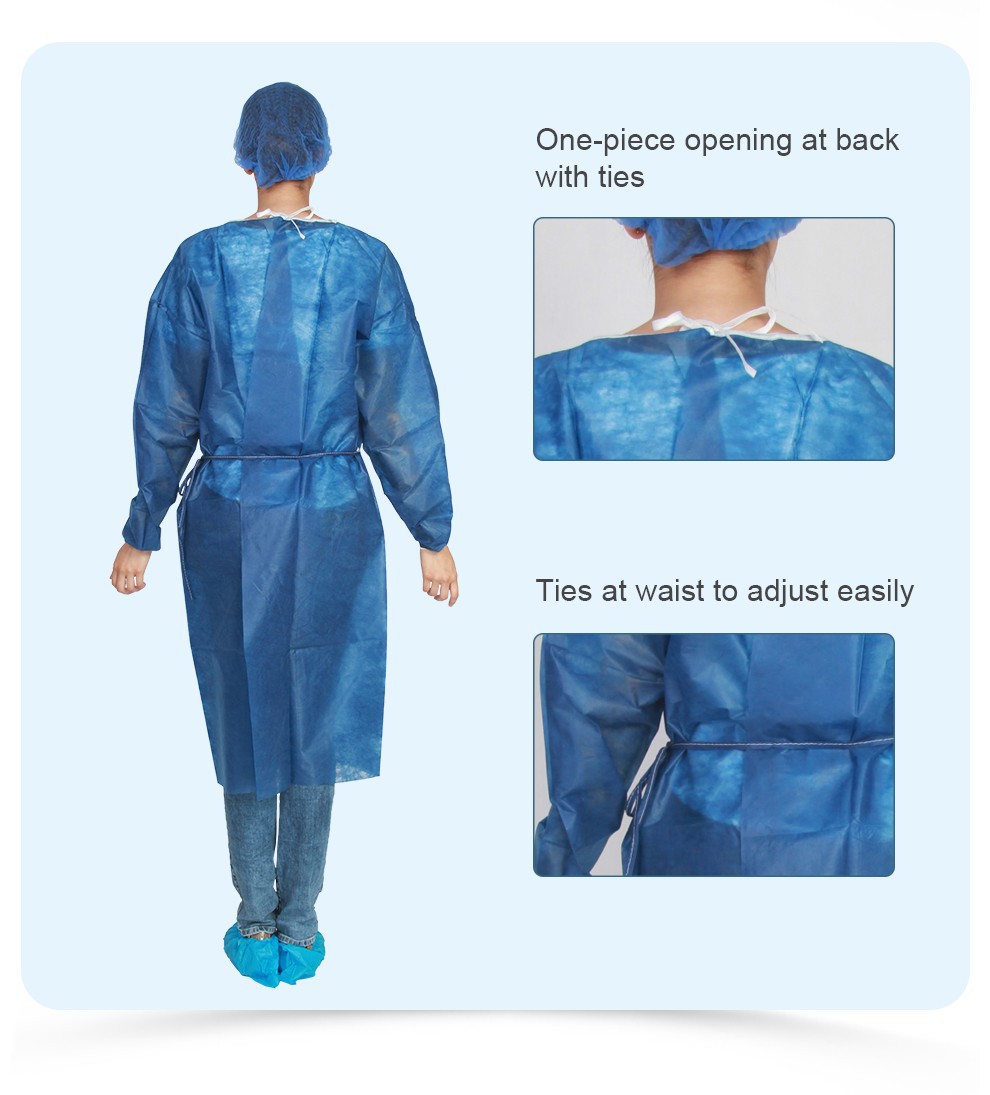 non-woven PP Isolation Gown_03