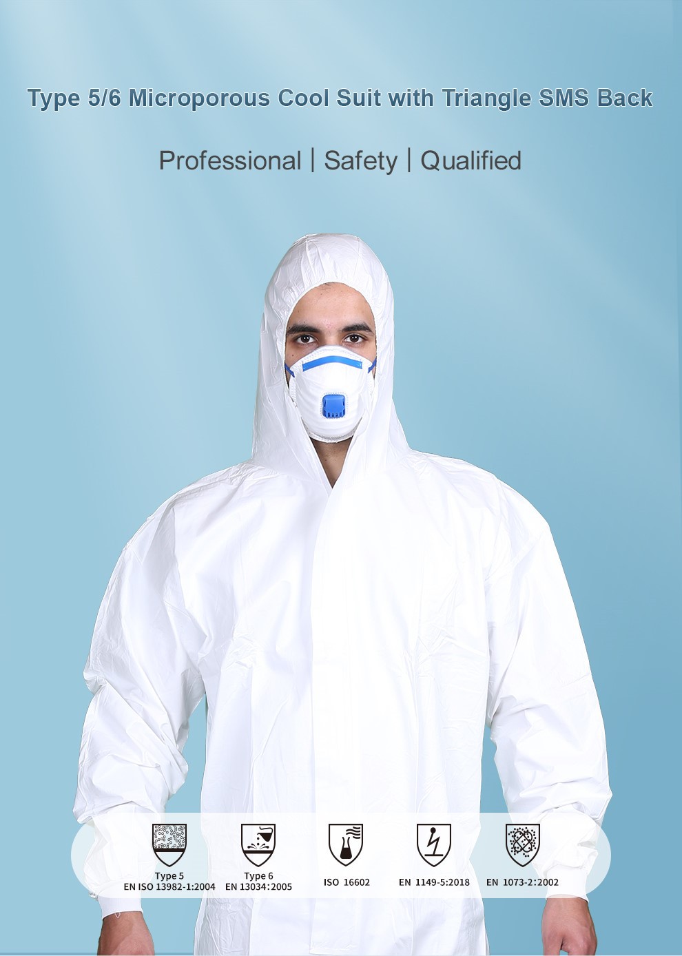 White Painters Coveralls Disposable Suit for Paint Applications-1