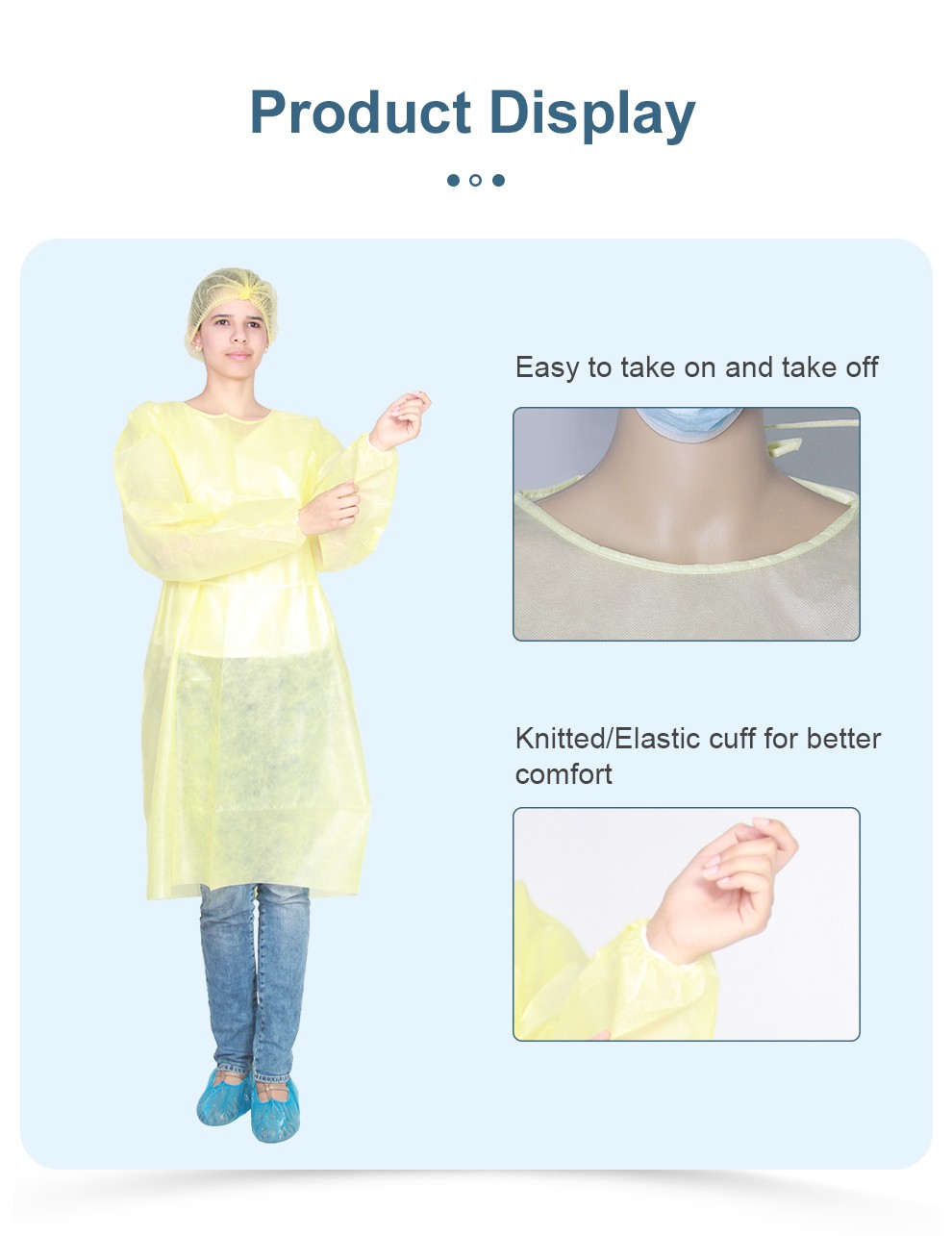 PP PE coated Isolation Gown02