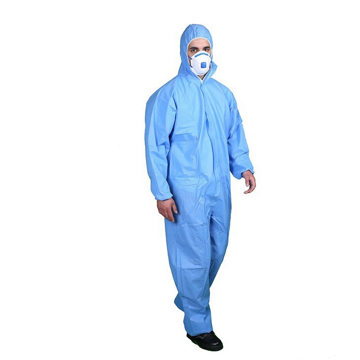 Blue Disposable Coverall