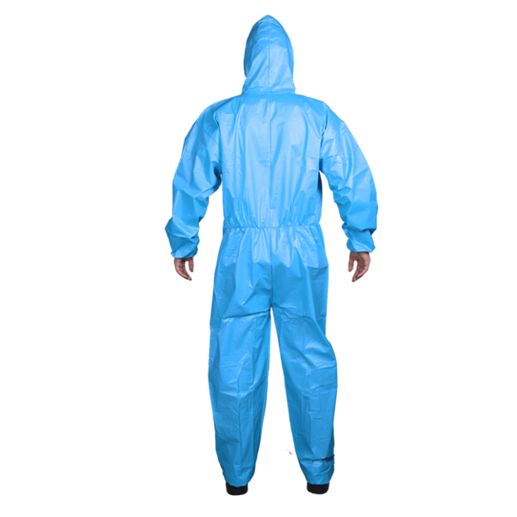 15-3 disposable microporous coverall blue