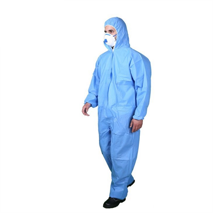 blue coverall