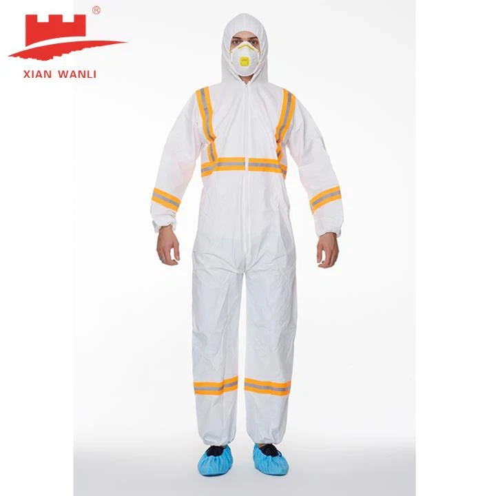 Type 5B/6B Hi-Vis Microporous Coverall