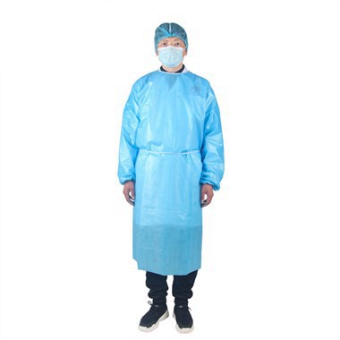 Blue Isolation Gown