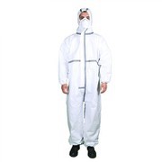 White Disposable Coveralls With Hood