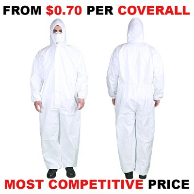 White Disposable Coveralls