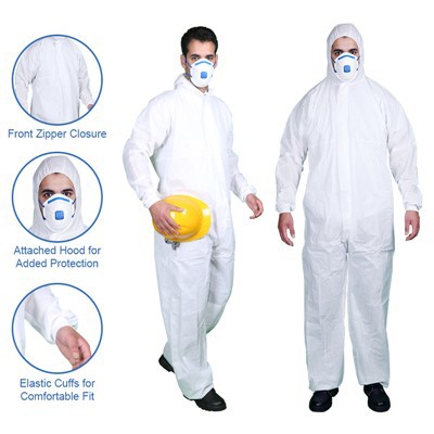 White Disposable Overalls