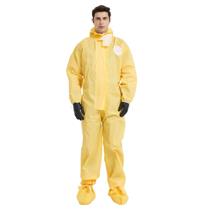 Yellow Disposable Coveralls